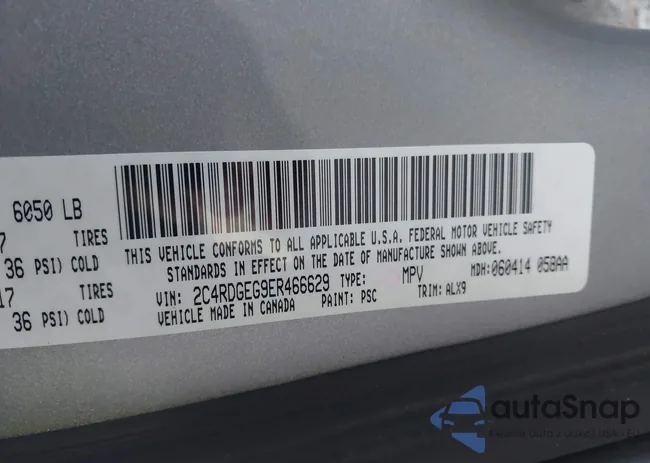 2C4RDGEG9ER466629: 43545266