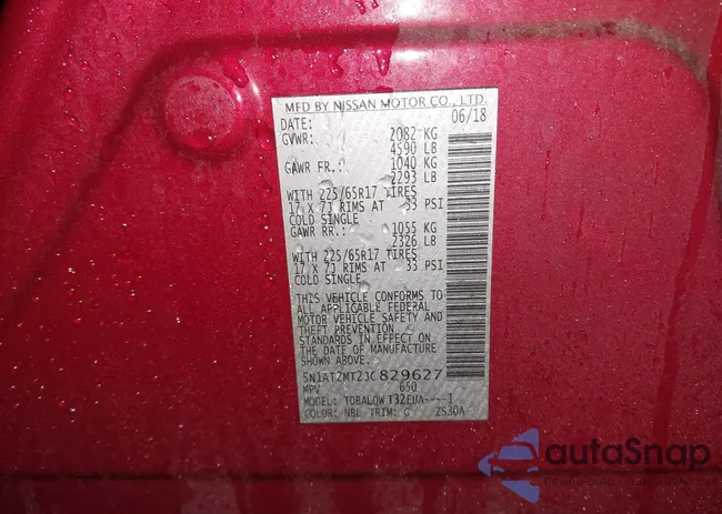 5N1AT2MT2JC829627: 43545286