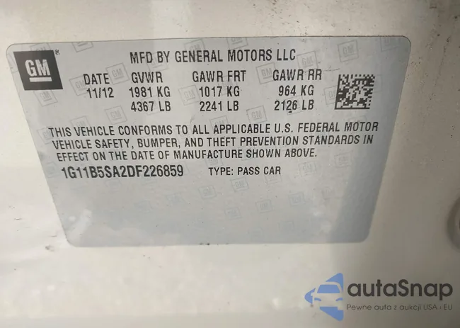 1G11B5SA2DF226859: 43545360