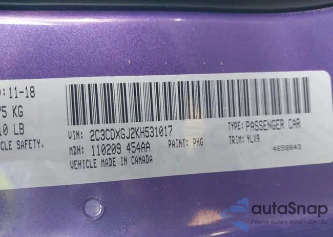 2C3CDXGJ2KH531017: 43546407