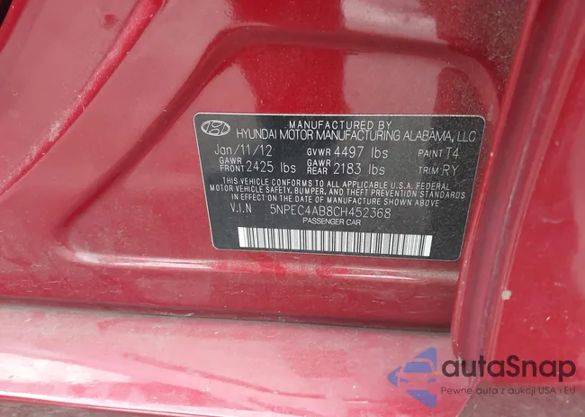 5NPEC4AB8CH452368: 43546616