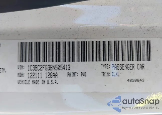 1C3BC2FG3BN505413: 43546620