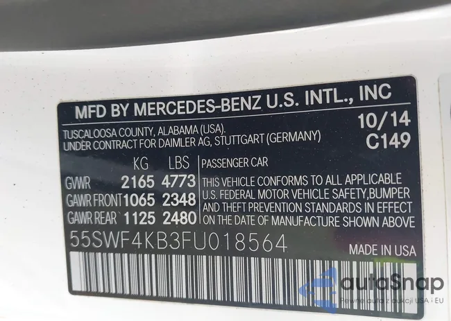 55SWF4KB3FU018564: 43546815