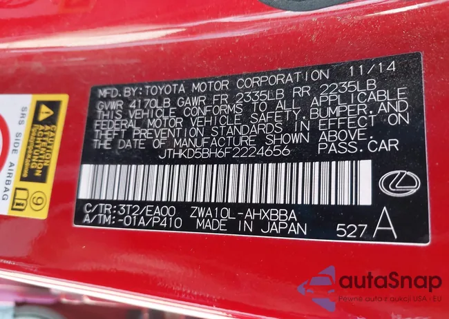 JTHKD5BH6F2224656: 43546820