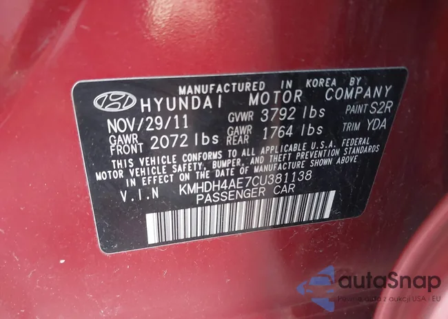 KMHDH4AE7CU381138: 43546870