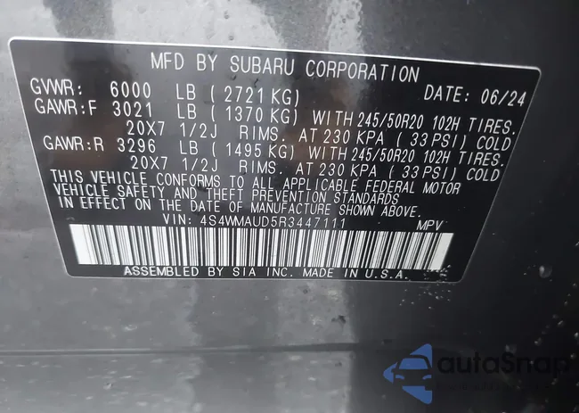 4S4WMAUD5R3447111: 43546068