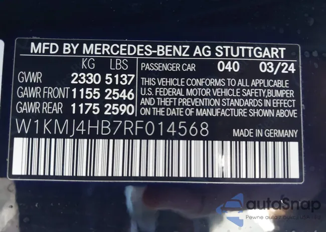 W1KMJ4HB7RF014568: 43546081