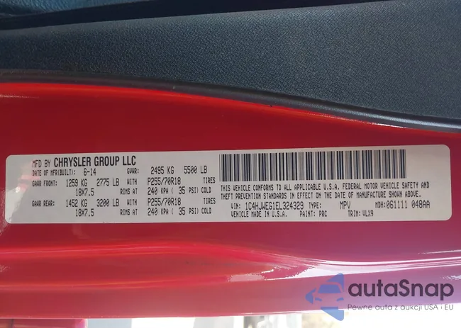 1C4HJWEG1EL324329: 43546094