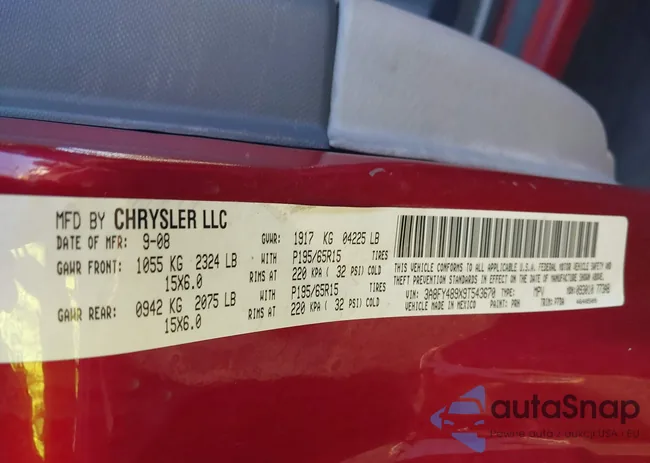 3A8FY489X9T543670: 43546346