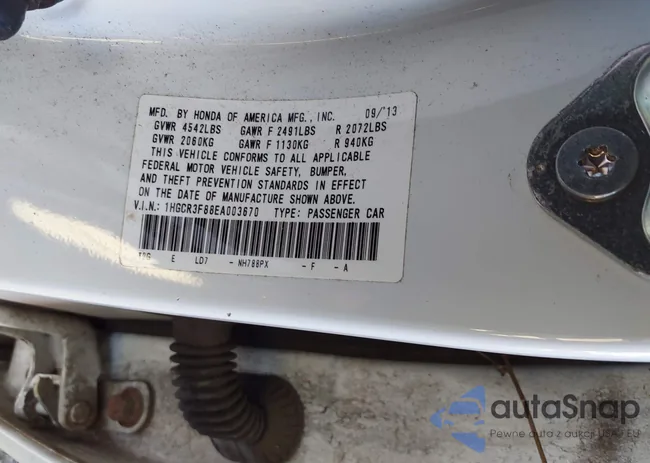 1HGCR3F88EA003670: 43546356