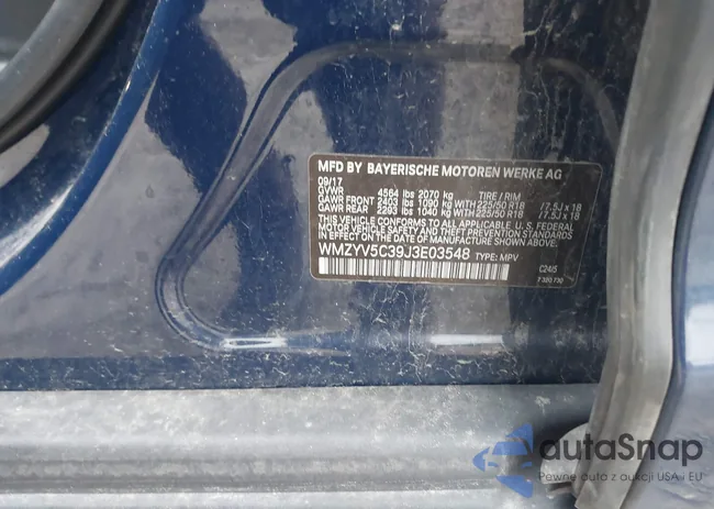 WMZYV5C39J3E03548: 43547583