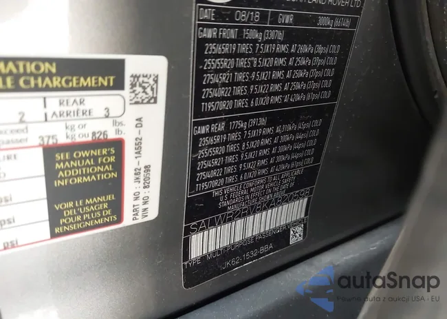 SALWR2RV8KA820598: 43547614