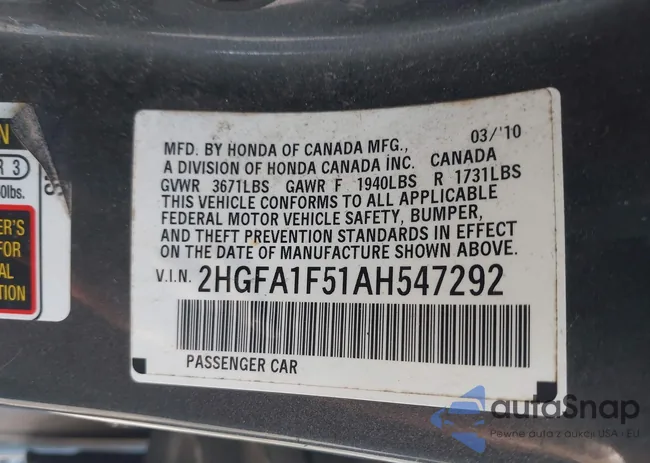 2HGFA1F51AH547292: 43547748