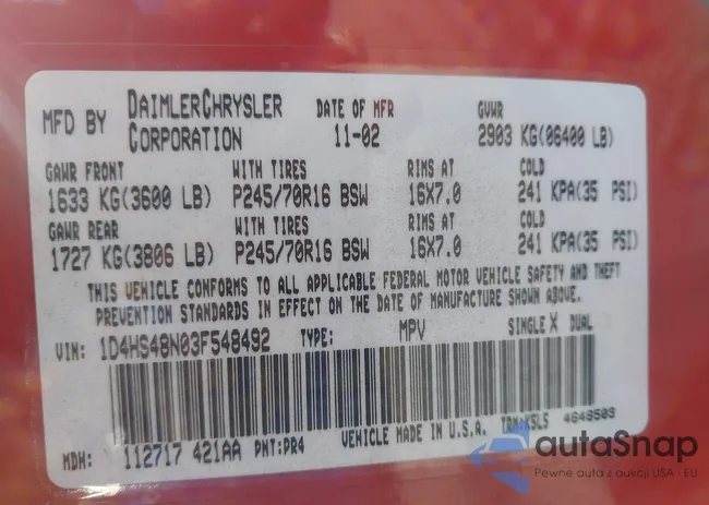 1D4HS48N03F548492: 43547780