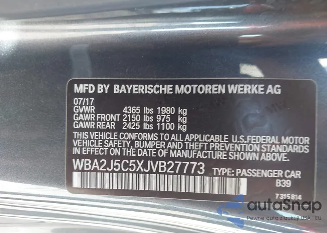 WBA2J5C5XJVB27773: 43546971