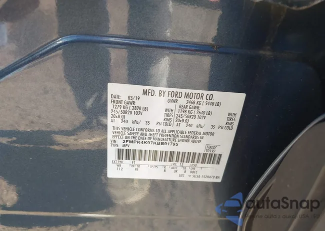 2FMPK4K97KBB91795: 43547202