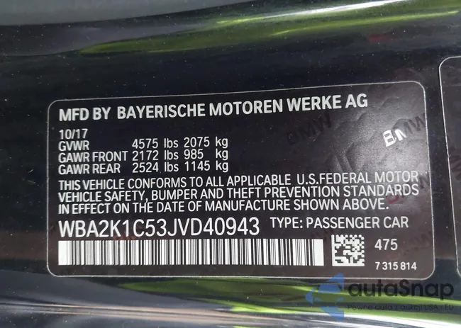 WBA2K1C53JVD40943: 43548738