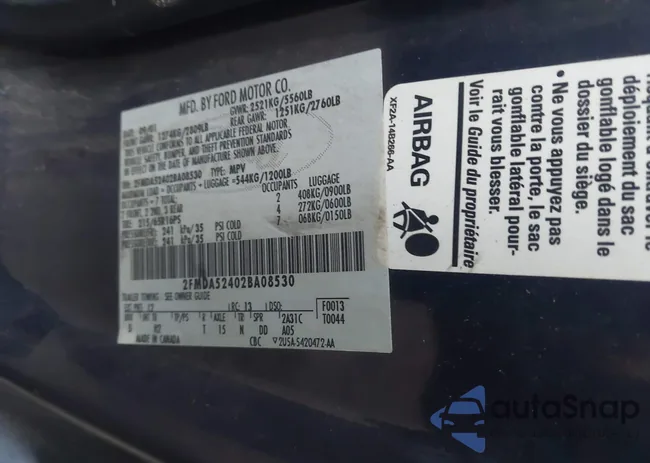 2FMDA52402BA08530: 43548860