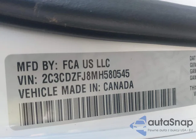 2C3CDZFJ8MH580545: 43548888