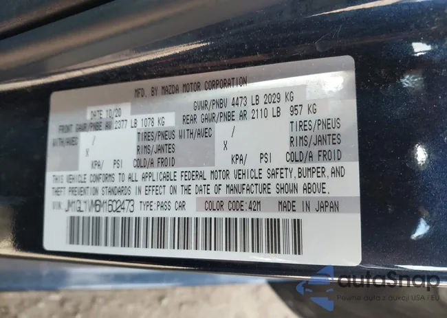 JM1GL1VM6M1602473: 43547962