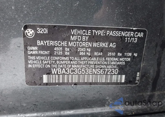 WBA3C3G53ENS67230: 43548147