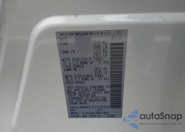 5N1AL0MN9FC521920: 43548278