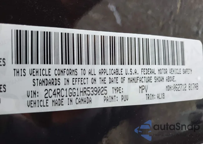 2C4RC1GG1HR539025: 43548315