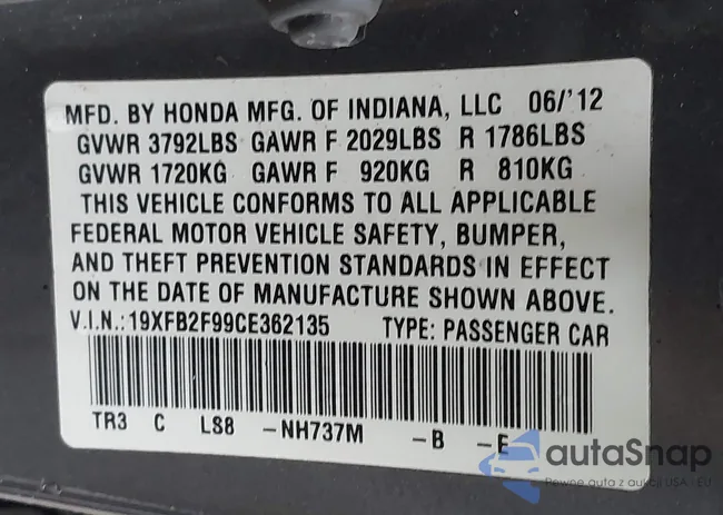 19XFB2F99CE362135: 43549444