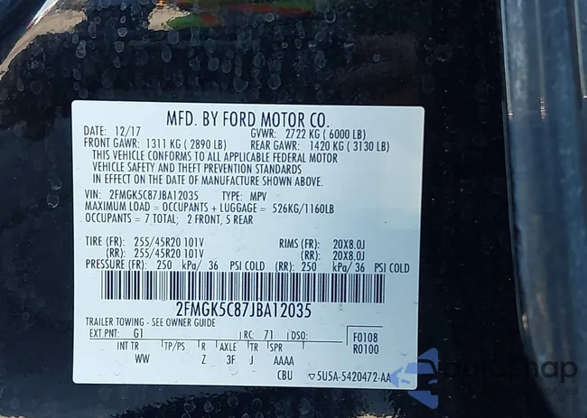 2FMGK5C87JBA12035: 43549465