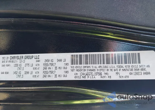 1C4HJWDG7EL197586: 43549505