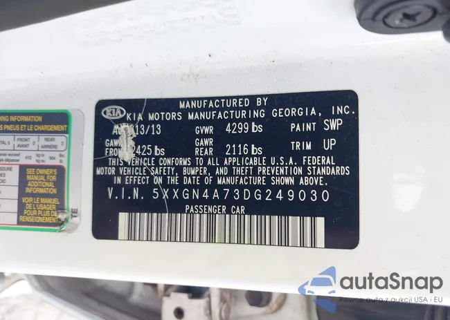 5XXGN4A73DG249030: 43549541