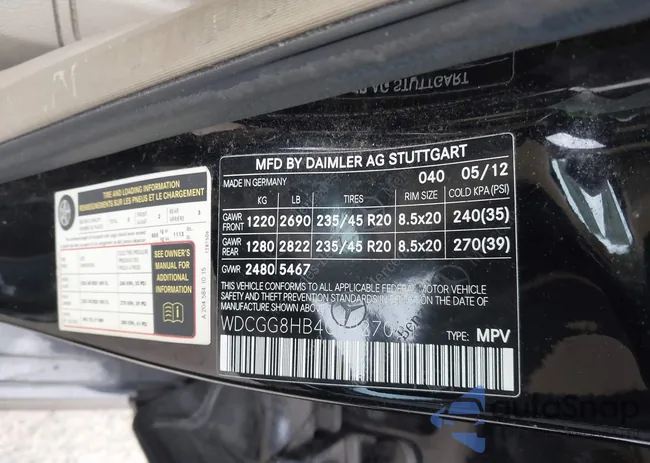 WDCGG8HB4CF927061: 43549603