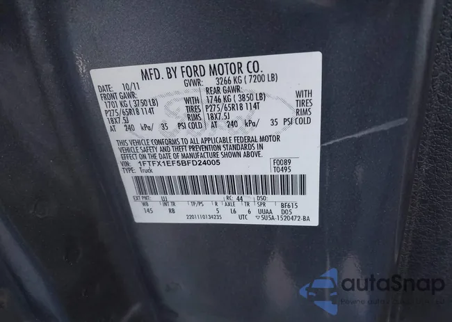 1FTFX1EF5BFD24005: 43549792