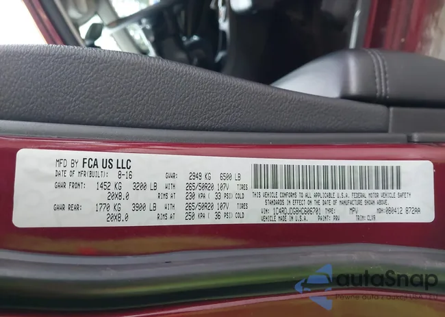 1C4RDJDG8HC606701: 43549846