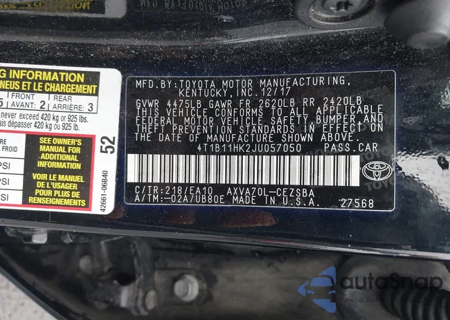 4T1B11HK2JU057050: 43549037