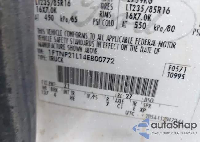 1FTNF21L14EB00772: 43549167