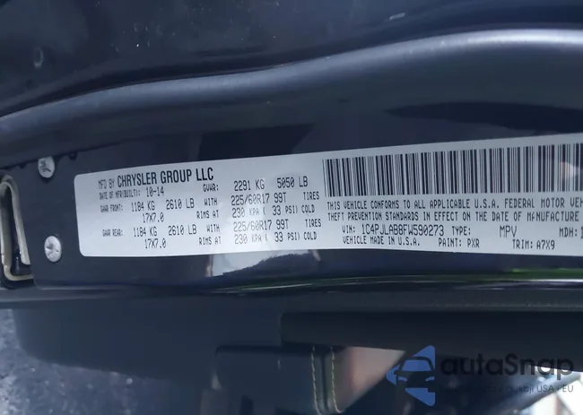 1C4PJLAB8FW590273: 43549256