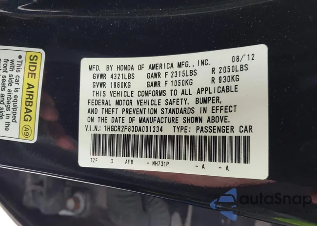 1HGCR2F83DA001334: 43550368