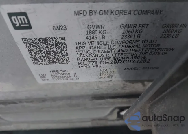 KL77LGE29RC024282: 43550436