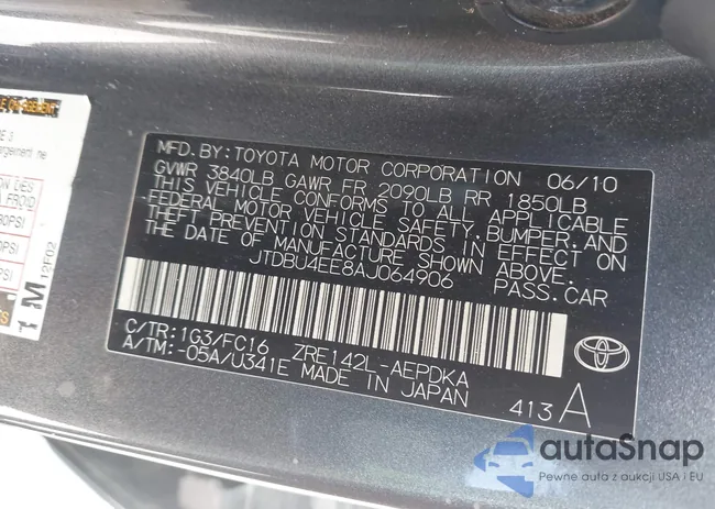 JTDBU4EE8AJ064906: 43550233