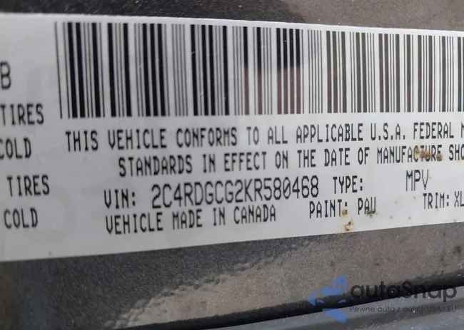 2C4RDGCG2KR580468: 43551444