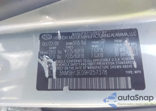 5NMSH13E09H257378: 43551457