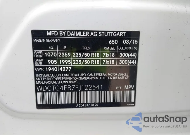 WDCTG4EB7FJ122541: 43551483