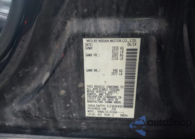 1N4AL3AP7FC126040: 43551569