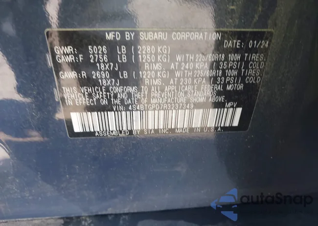 4S4BTGPD7R3237349: 43551714