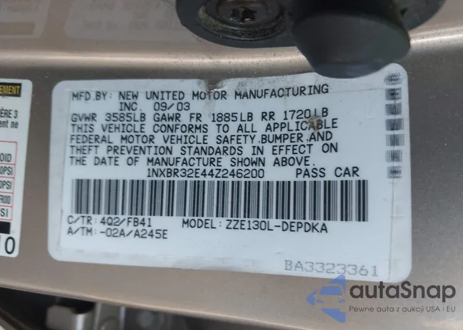 1NXBR32E44Z246200: 43551877