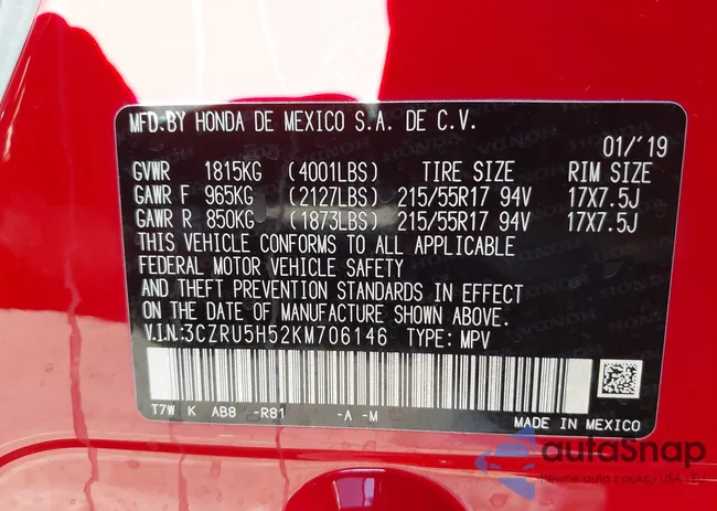 3CZRU5H52KM706146: 43551036