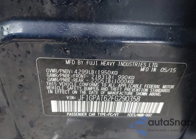 JF1GPAT62FG290358: 43551157