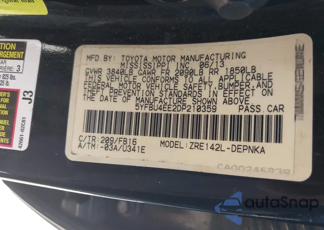 5YFBU4EE2DP210359: 43551272