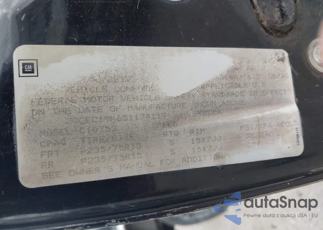 2GCEC19K6S1174119: 43552425